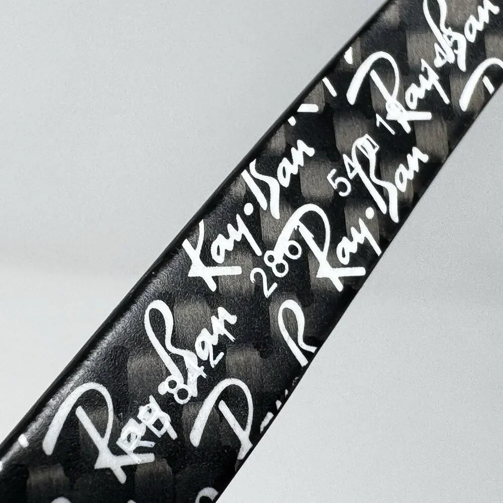 Ray-Ban RB8421 2861 Black Silver Carbon Fiber Eyeglass Frames 54-19-145